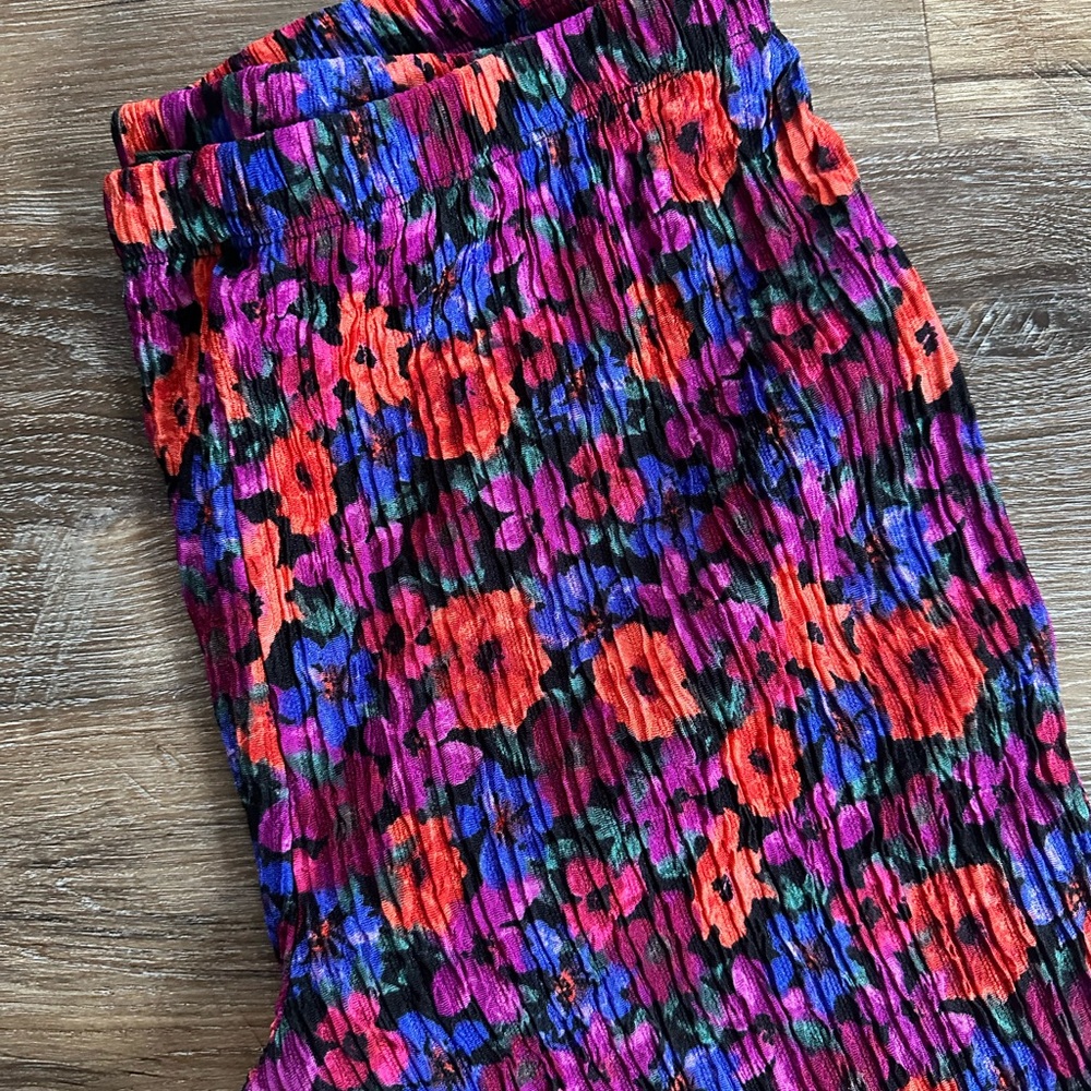 Wild Fable Multicolor Floral Flare Pants - Picture 5 of 8
